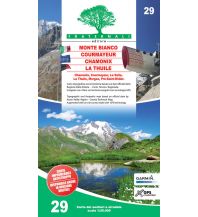 Wanderkarten Italien Fraternali-Wanderkarte 29, Monte Bianco, Courmayeur, Chamonix, La Thuile 1:25.000 Fraternali