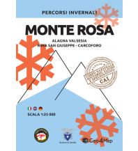 Ski Touring Maps Geo4Map Wintersportkarte Monte Rosa 1:25.000 Geo4map 