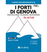 Hiking Maps Apennines Geo4Map Wanderkarte 708, I Forti di Genova 1:25.000 Geo4map
