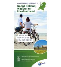 Radkarten Noord-Holland, Wadden en Friesland west 1:100.000 ANWB