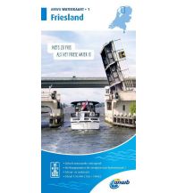 Inland Navigation ANWB Waterkaart 1 - Friesland 1:50.000 ANWB