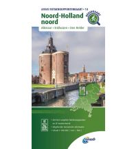 Cycling Maps ANWB Fietsknooppuntenkaart 14, Noord-Holland noord 1:100.000 ANWB