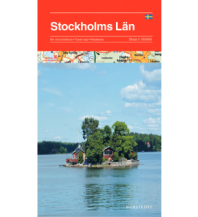 Road Maps Scandinavia Norstedts Touristenkarte, Stockholm Umgebung (Stockholms Län) 1:150.000 Norstedts