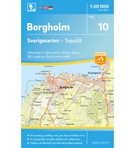 Hiking Maps Scandinavia Sverigeserien-Karte 10, Borgholm 1:50.000 Norstedts