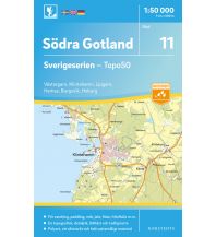 Hiking Maps Scandinavia Sverigeserien 11 Schweden - Södra Gotland 1:50.000 Norstedts