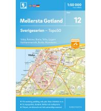 Hiking Maps Scandinavia Sverigeserien-Karte 12, Mellersta Gotland 1:50.000 Norstedts