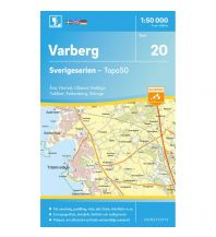 Hiking Maps Scandinavia Sverigeserien-Karte 20, Varberg 1:50.000 Norstedts