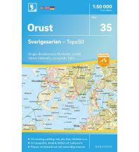 Hiking Maps Scandinavia Sverigeserien-Karte 35, Orust 1:50.000 Norstedts