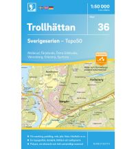 Hiking Maps Scandinavia Sverigeserien 36 Schweden - Trollhättan 1:50.000 Norstedts