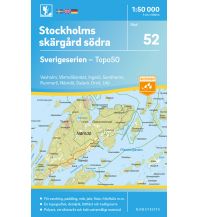 Hiking Maps Scandinavia Sverigeserien-Karte 52, Stockholmer Schärengarten - Süd 1:50.000 Norstedts