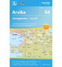 Wanderkarten Skandinavien Sverigeserien-Karte 54, Arvika 1:50.000 Norstedts