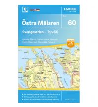 Hiking Maps Scandinavia Sverigeserien-Karte 60, Östra Mälaren 1:50.000 Norstedts