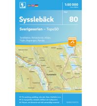 Hiking Maps Scandinavia Sverigeserien-Karte 80, Sysslebäck 1:50.000 Norstedts
