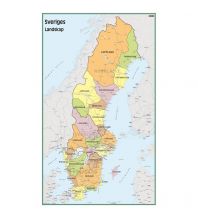 Schulhandkarten Sveriges Landskap Norstedts