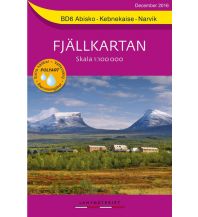 Hiking Maps Scandinavia Fjällkartan BD6, Abisko, Kebnekaise, Narvik 1:100.000 Lantmäteriverket