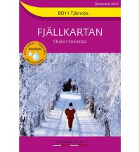 Hiking Maps Fjällkartan BD11 Schweden - Tjamotis 1:100.000 Lantmäteriverket