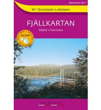 Hiking Maps Fjällkartan W1 Schweden - Grövelsjön, Lofsdalen 1:100.000 Lantmäteriverket