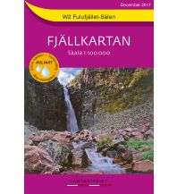 Hiking Maps Scandinavia Fjällkartan W2 Schweden - Fulufjället, Sälen 1:100.000 Lantmäteriverket