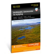 Wanderkarten Skandinavien Calazo Hiking Map Kvikkjokk, Ammarnäs & Arjeplog 1:100.000 Calazo 