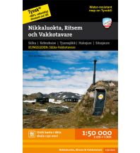 Hiking Maps Scandinavia Calazo Hiking Map Tyvek Schweden - Nikkaluokta, Ritsem & Vakkotavare 1:50.000 Calazo 