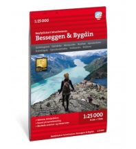 Hiking Maps Scandinavia Calazo Høyfjellskart Besseggen & Bygdin 1:25.000 Calazo