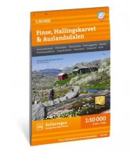 Wanderkarten Skandinavien Calazo Hiking Map Finse, Hallingskarvet & Aurlandsdalen 1:50.000 Calazo