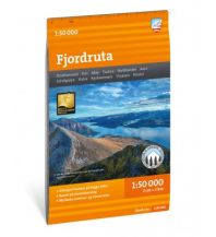 Wanderkarten Skandinavien Calazo Hiking Map Fjordruta 1:50.000 Calazo