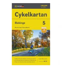 Radkarten Svenska Cykelkartan 5, Blekinge 1:90.000 Norstedts