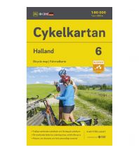 Cycling Maps Svenska Cykelkartan 6, Halland 1:90.000 Norstedts
