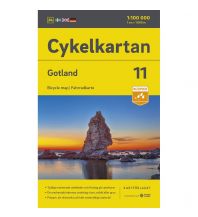 Cycling Maps Svenska Cykelkartan 11, Gotland 1:100.000 Norstedts