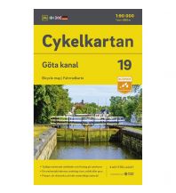 Radkarten Svenska Cykelkartan 19, Göta kanal 1:90.000 Norstedts