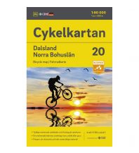 Radkarten Svenska Cykelkartan 20, Dalsland/Norra Bohuslän 1:90.000 Norstedts