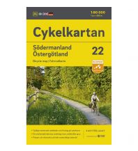 Cycling Maps Svenska Cykelkartan 22, Södermanland, Östergötland 1:90.000 Norstedts