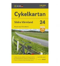 Cycling Maps Svenska Cykelkartan 24, Södra Värmland 1:90.000 Norstedts