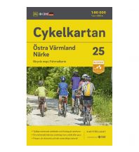 Cycling Maps Svenska Cykelkartan 25, Östra Värmland, Närke 1:90.000 Norstedts