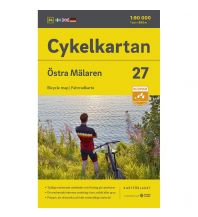Radkarten Svenska Cykelkartan 27, Östra Mälaren 1:90.000 Norstedts