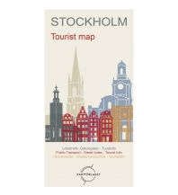 Stadtpläne Kartförlaget Tourist Map Stockholm 1:13.000 Norstedts