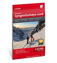 Skitourenkarten Calazo Høyfjellskart Lyngenhalvøya Nord 1:25.000 Calazo