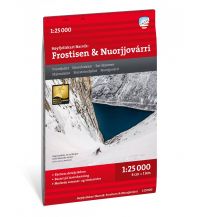 Ski Touring Maps Calazo Høyfjellskart Narvik: Frostisen & Nuorjjovárri 1:25.000 Calazo