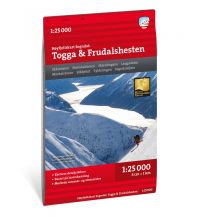 Hiking Maps Scandinavia Calazo Høyfjellskart Togga og Frudalshesten 1:25.000 Calazo