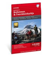 Wanderkarten Skandinavien Calazo Høyfjellskart Breheimen & Tverrådalskyrkja 1:25.000 Calazo