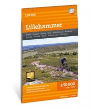 Wanderkarten Skandinavien Calazo Hiking Map Lillehammer 1:50.000 Calazo