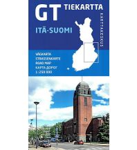 Road Maps Scandinavia GT Strassenkarte Finnland - Ost-Finnland Itä-Suomi 1:250.000 Karttakeskus Oy