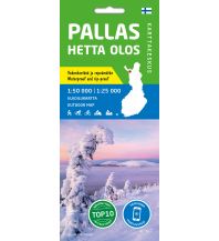 Hiking Maps Finland Karttakeskus Outdoor Map Pallas, Hetta, Olos 1:50.000 Karttakeskus Oy