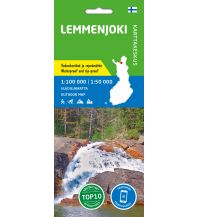 Hiking Maps Scandinavia Karttakeskus Outdoor Map Lemmenjoki 1:100.000/1:50.000 Karttakeskus Oy