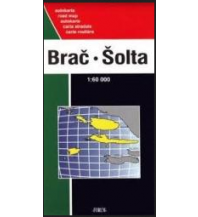 Straßenkarten Kroatien Forum Autokarte Kroatien Brač, Šolta, Hvar, Vis 1:60.000 Forum Hrvatska