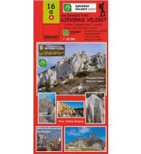 Hiking Maps Croatia Smand-Wanderkarte 16a, Nationalpark Sjeverni Velebit/Nördlicher Velebit 1:30.000 Smand