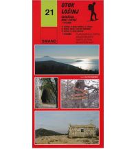 Hiking Maps Croatia Smand-Wanderkarte 21, Otok/Insel Lošinj 1:25.000 Smand