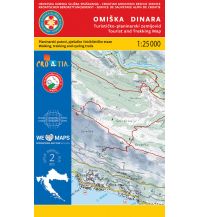 Wanderkarten Kroatien HGSS-Karte Omiška Dinara 1:25.000 HGSS