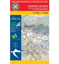 Wanderkarten Kroatien HGSS-Wanderkarte Zagorje West 1:25.000/1:10.000 HGSS